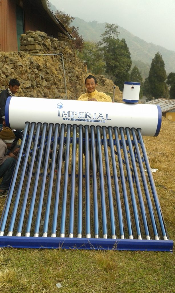 2000 ltr Solar Water Heater Installation  at BSF Camp, Wakka, Arunachal Pradesh