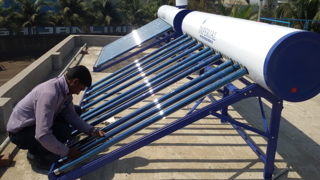 Installation of Tubes in Solar Water Heater